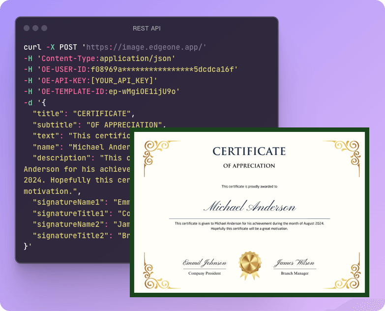 Api Course Certificate Template Free Online Certificate Generator - Tencent EdgeOne