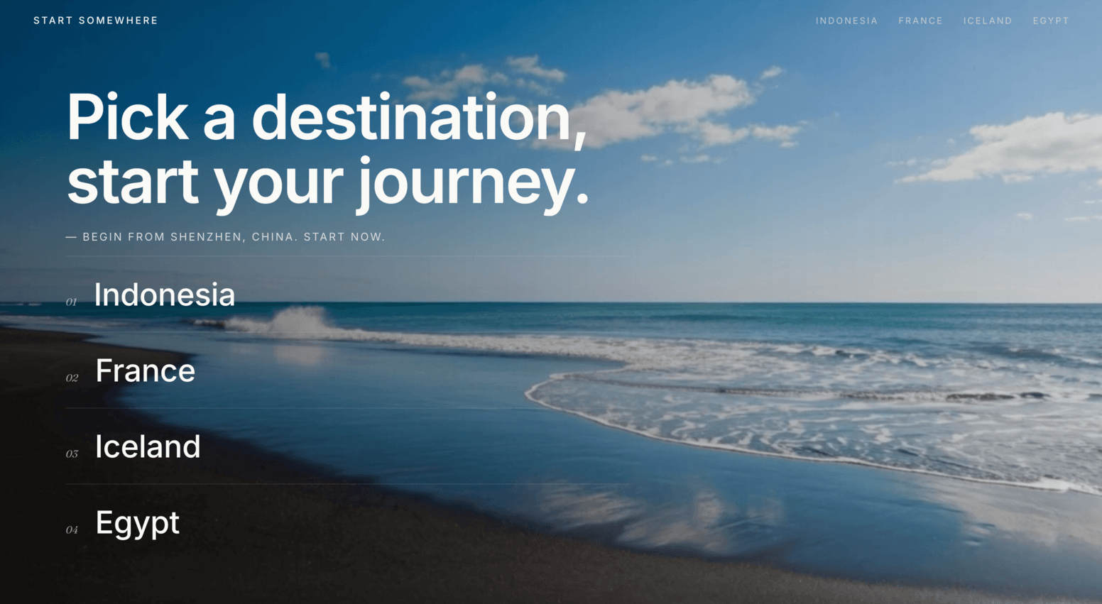  Start Somewhere
