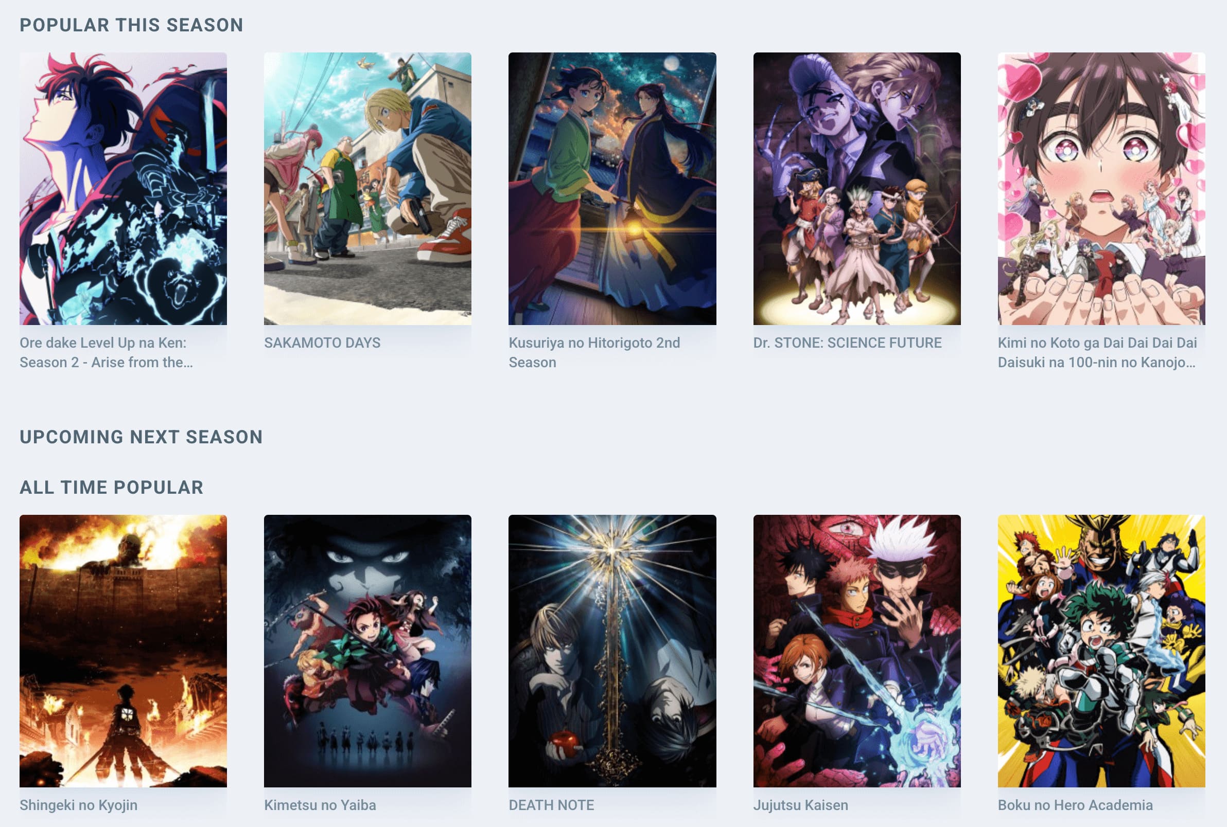 Anime Streaming Platform - Wide Selection of Popular and Upcoming Shows

Free Legal Anime Streaming - Diverse Library and User-Friendly Interface
