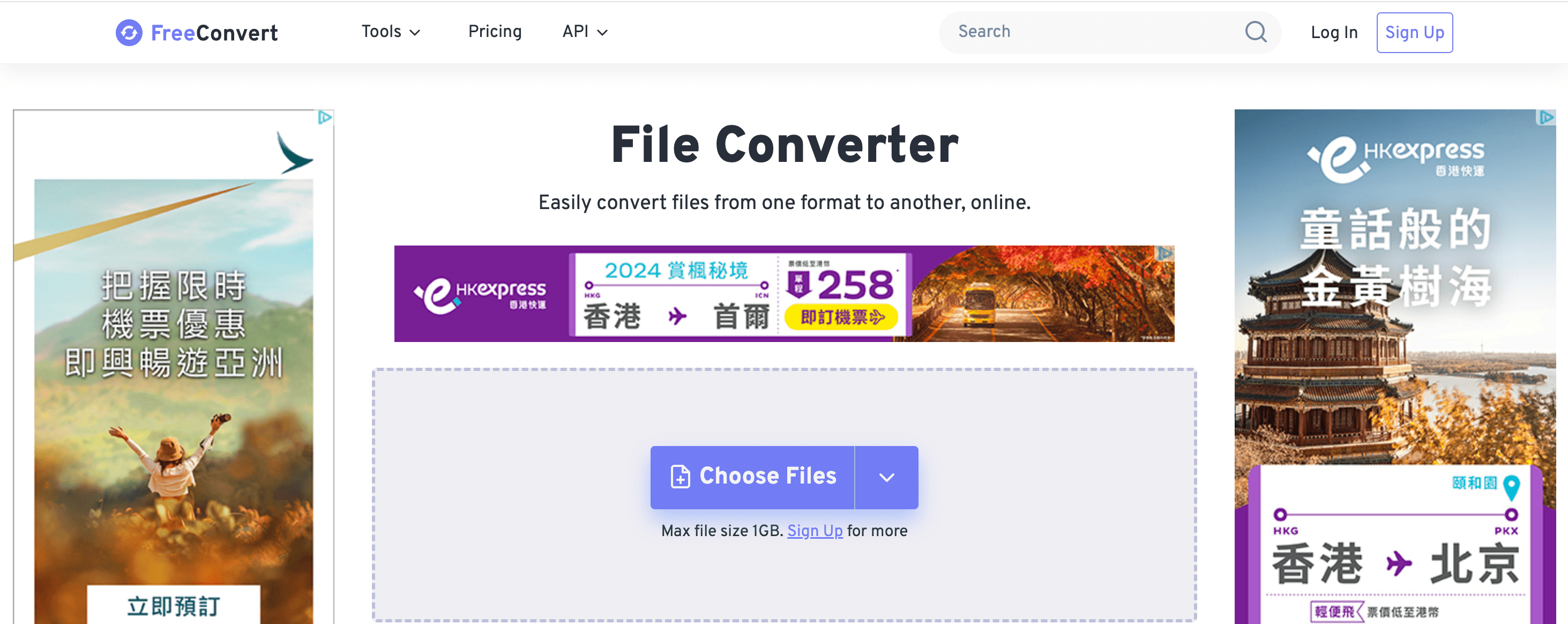 File Conversion Tool - Convert Files Online - Max File Size 1GB - Sign Up for More Features