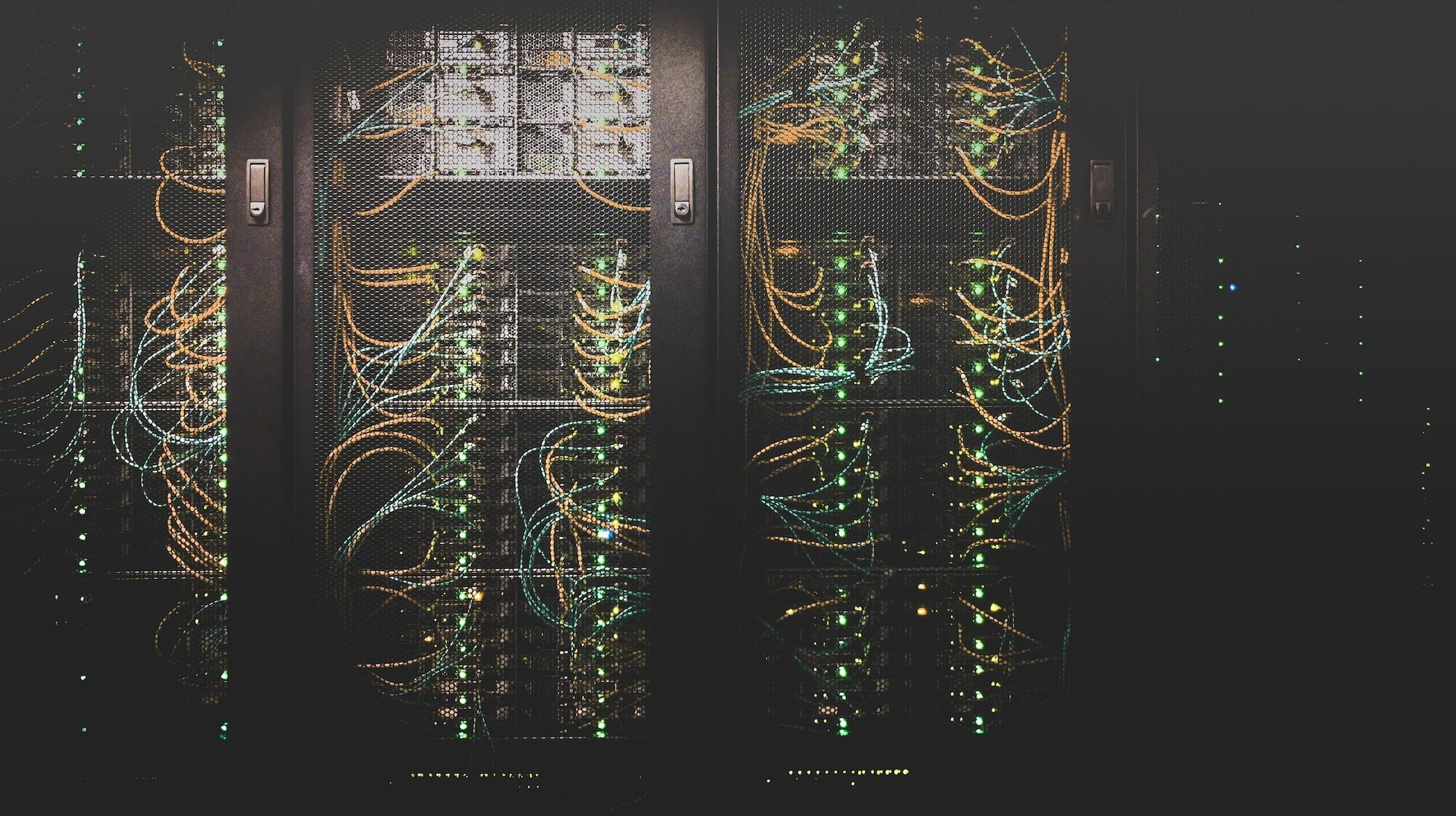 Secure Server Room with Intricate Network Connections