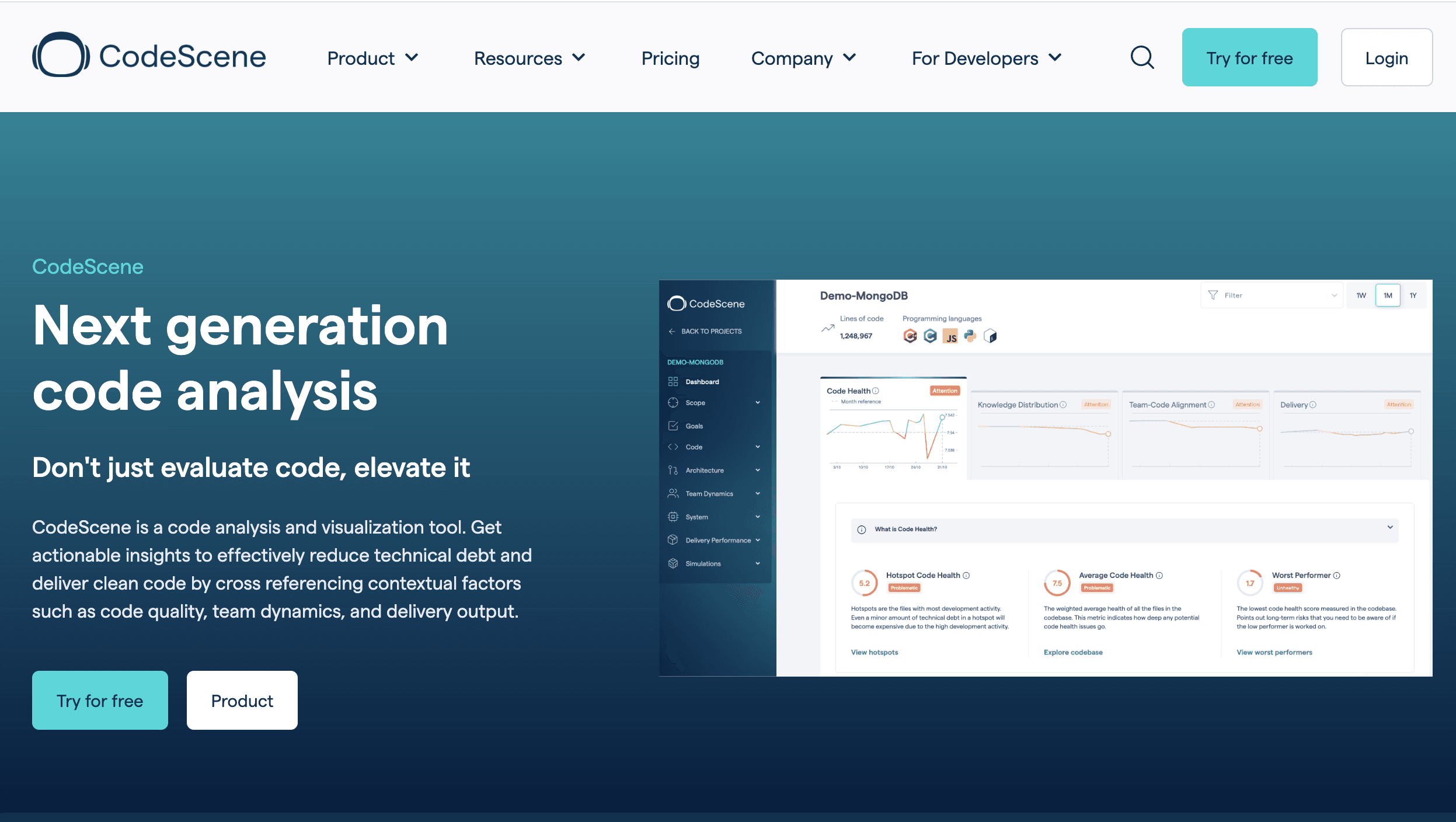 CodeScene - Next generation code analysis