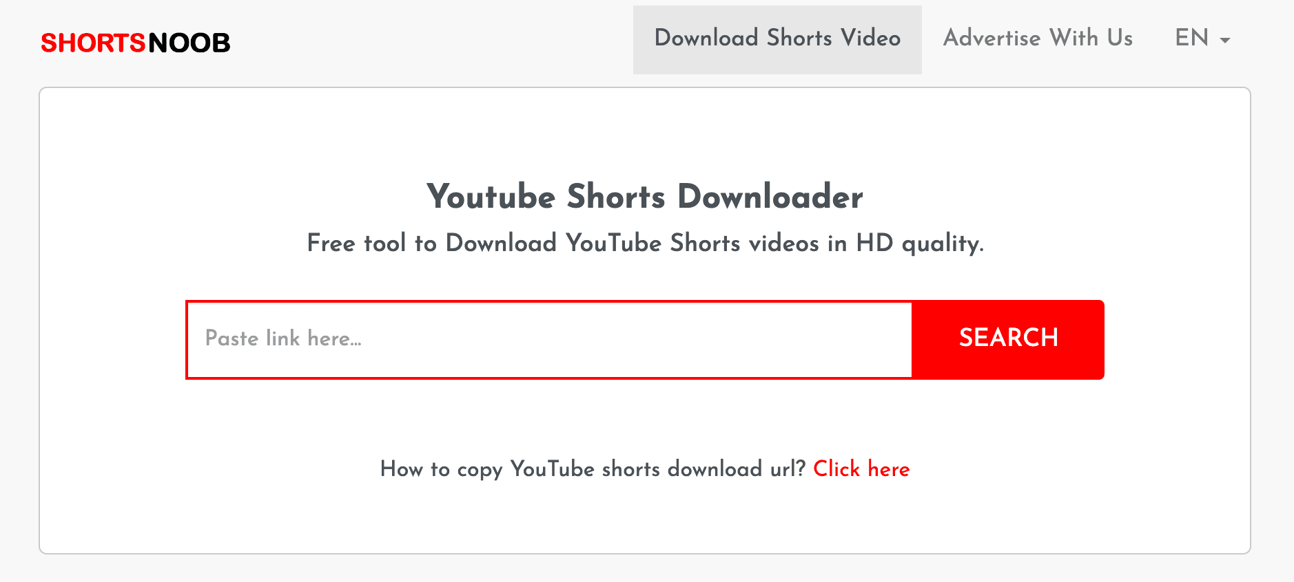 YouTube Shorts Downloader
