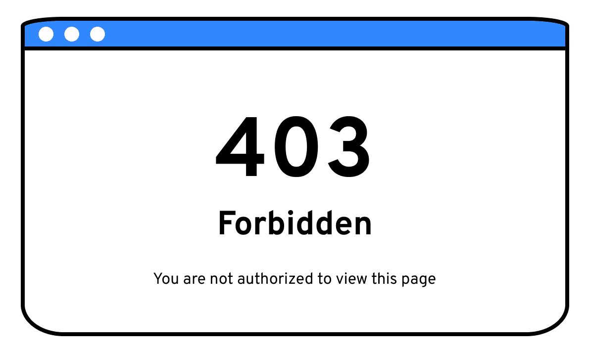 403 forbidden error