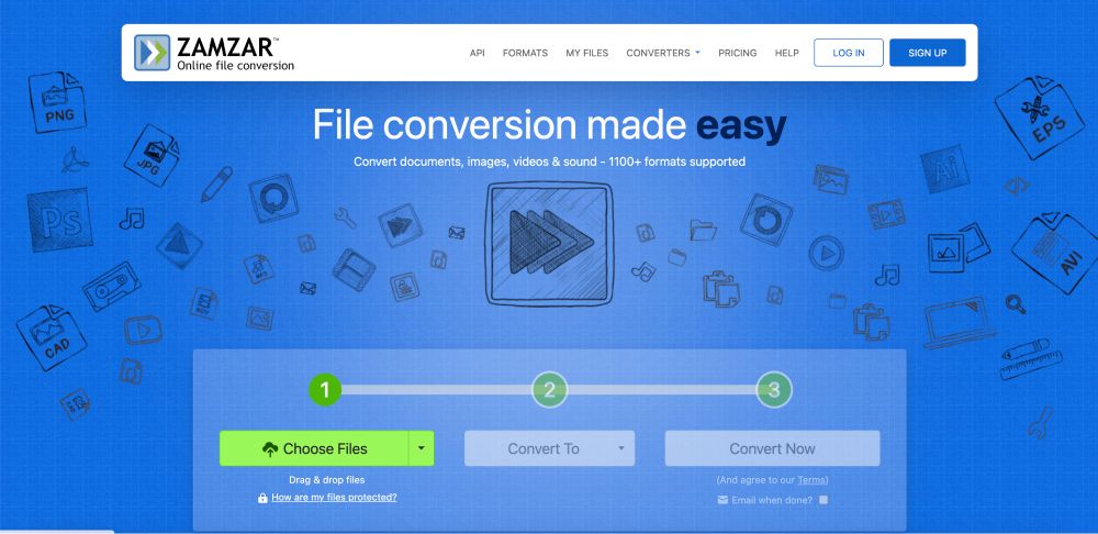 File Conversion Service - Convert Documents, Images, Videos & Sound with 1100+ Formats Supported